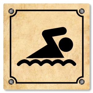 Bazén, 118x118mm, pergamen, Kansas